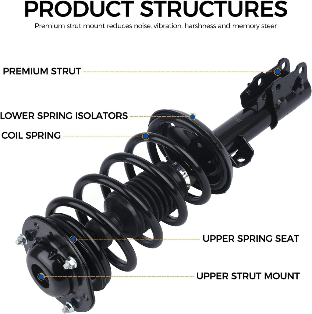 PAROD Front Shock Absorber Strut Replace for 172199 172200