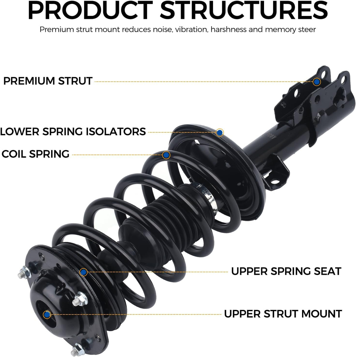 PAROD Front Shock Absorber Strut Replace for 172199 172200