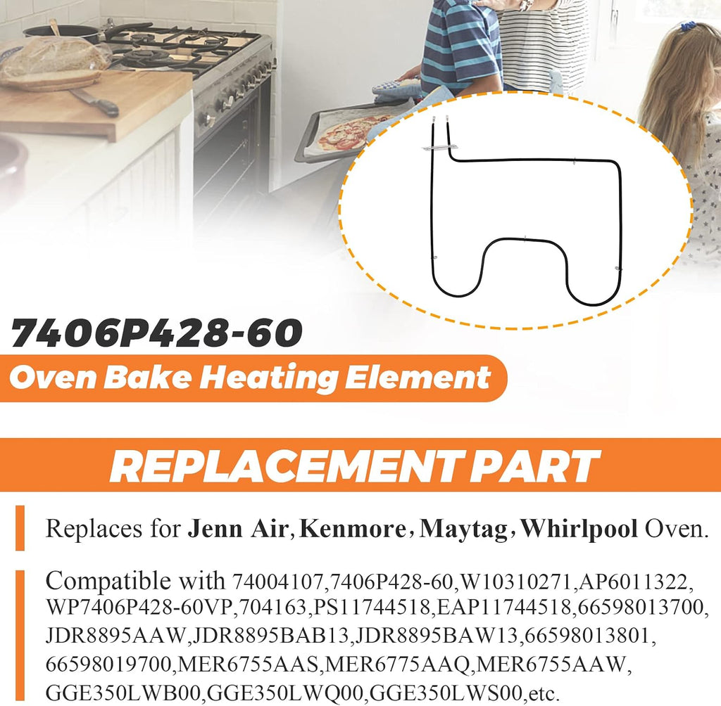 7406P428-60 Oven Heating Element W10310271 Lower Bake Element