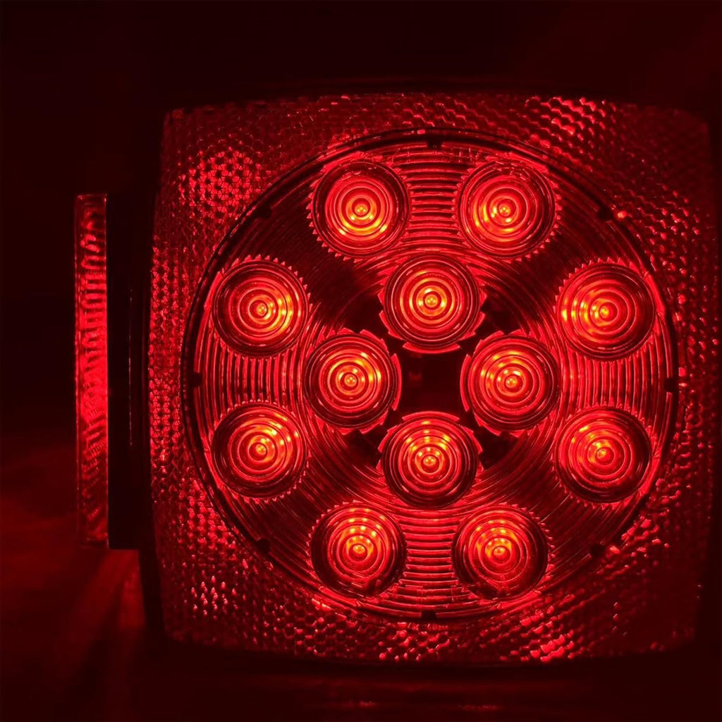 LED trailer lights Kit, 12V Submersible Tail Marker Lights Wiring Lamp Harness for Boat Car Truck RV Utility
