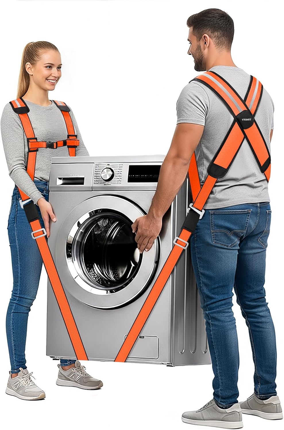 Moving Straps for Lifting, 2-Person System Furniture Moving Straps