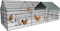Chicken Coop, 130"×40"×40" Chicken Run Pen with Cover for Yard