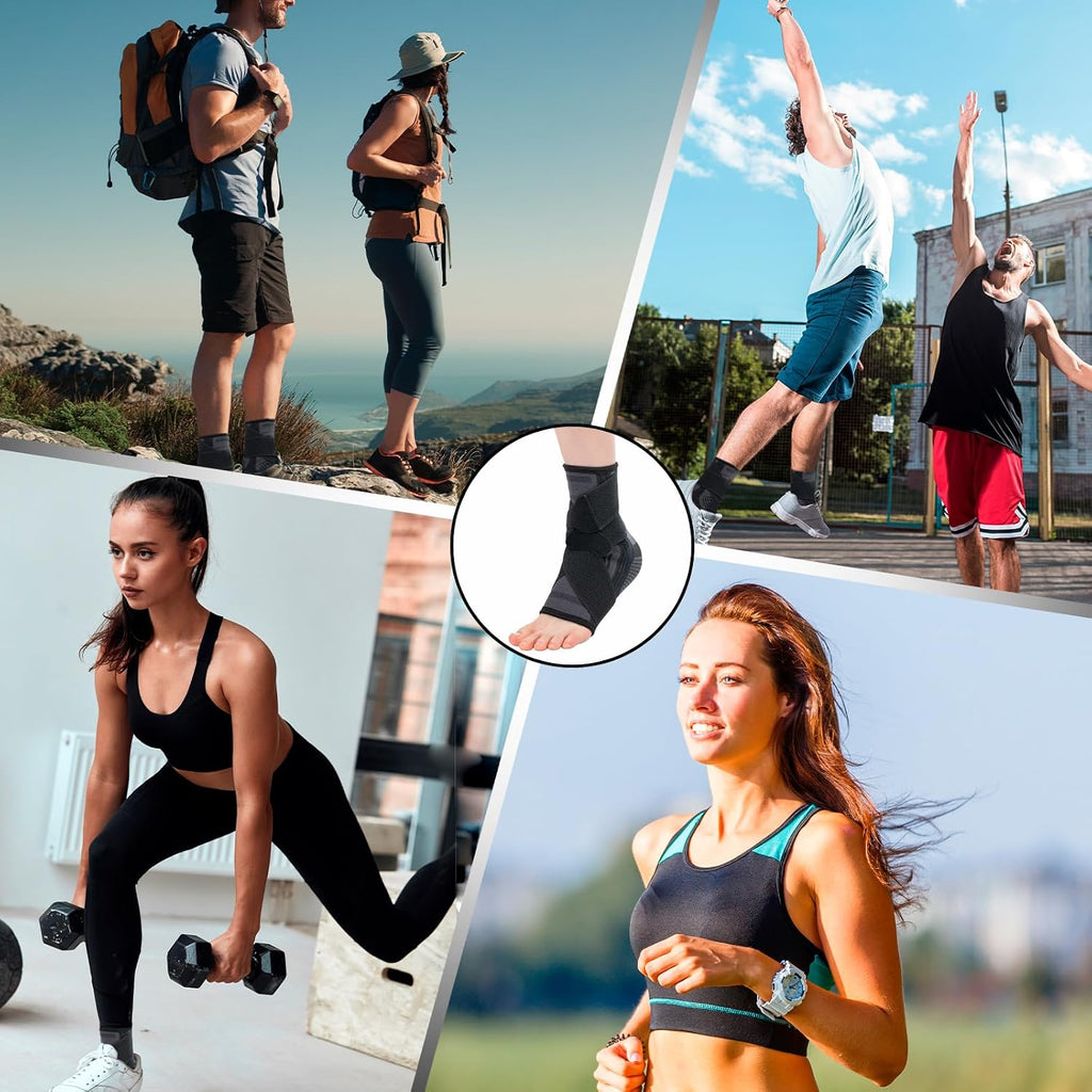 Unisex Ankle Brace with Compression Support Sleeve – Pain Relief for Sprains, Swelling, and Arthritis – Perfect for