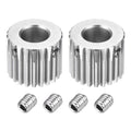 DTGN Spur Gear 1Mod 22 Teeth 12mm Thickness 12mm Bore 2Pcs