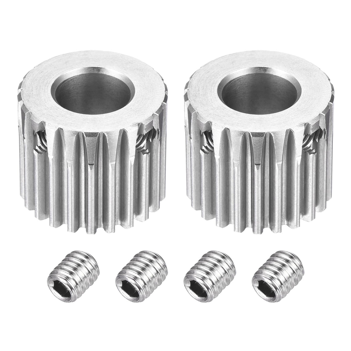 DTGN Spur Gear 1Mod 22 Teeth 12mm Thickness 12mm Bore 2Pcs