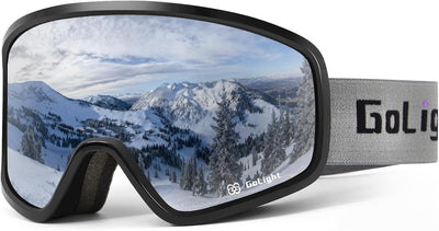 Polarized Anti-Glare OTG Ski Goggles – Anti-Fog Double Lens, UV400, Triple-Foam, Anti-Slip Strap for Men & Women