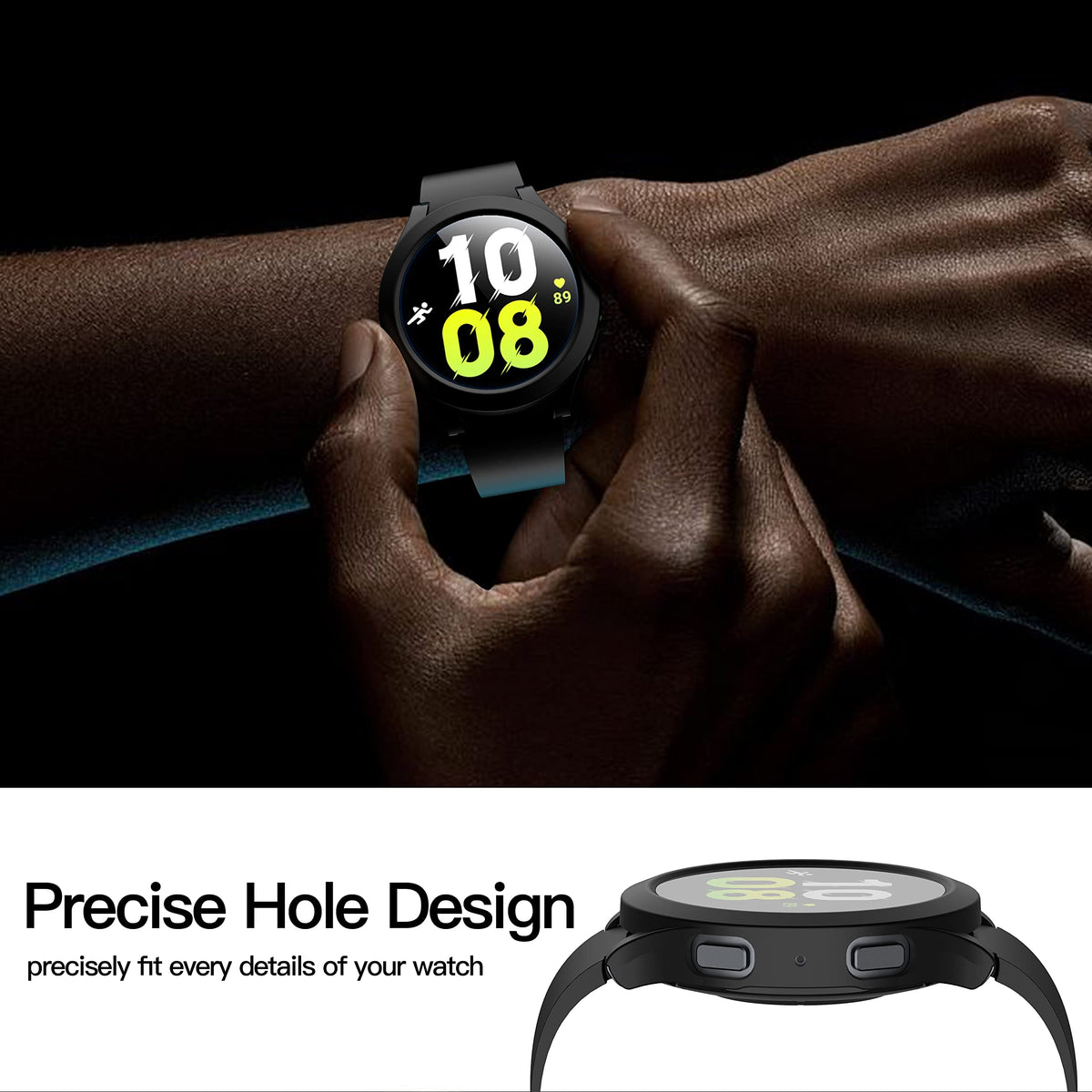 Case with Screen Protector for 44mm Galaxy Watch 5/4