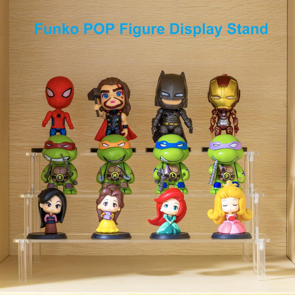 Large Acrylic Display Risers, Perfume Stand Organizer, Clear Acrylic Shelf Risers for Display Stands for Food