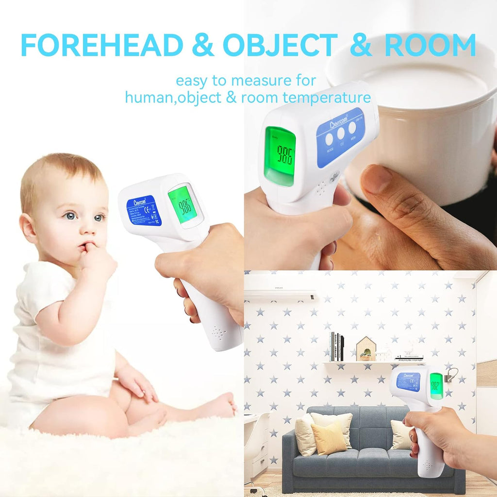 Digital Non Contact Infrared Forehead Thermometer Contactless Thermometer 3 in 1 for Kids Infant Adult Fever Check
