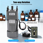 250W AC Variable Speed Motor with Speed Controller, Gear Reducer Motor 110V