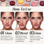 Face Sticks Trio, Blush, Highlighter & Contour Stick for Face Makeup