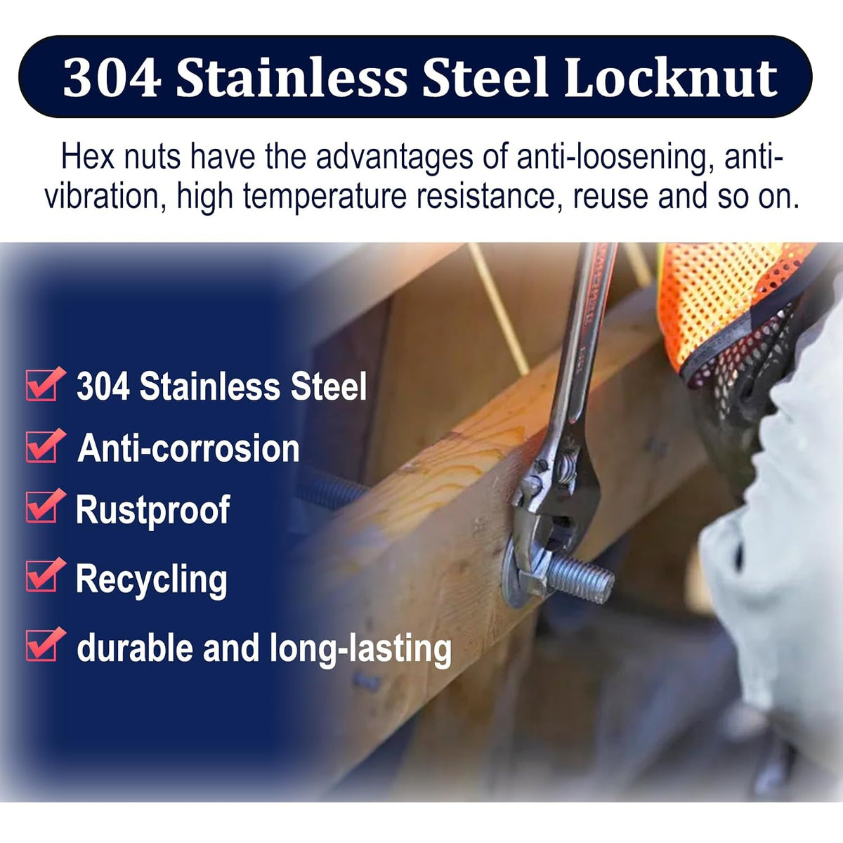 ZQZ #6-32 Hex Nuts,220PCS Stainless Steel Hardware Nut 304 ss Threaded Nut