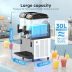 Commercial Slushie Machine, 30L 8 Cal Tank Frozen Drink Machine