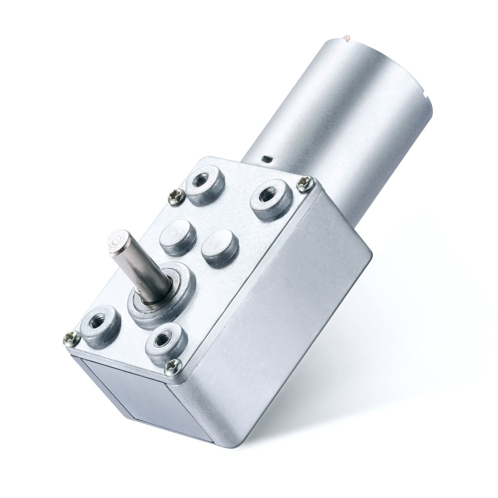 DC 12V 6RPM Turbo Worm Geared Motor High Torque Turbine Worm Gear Box Reduction Motor 6mm Shaft JSX1170-370