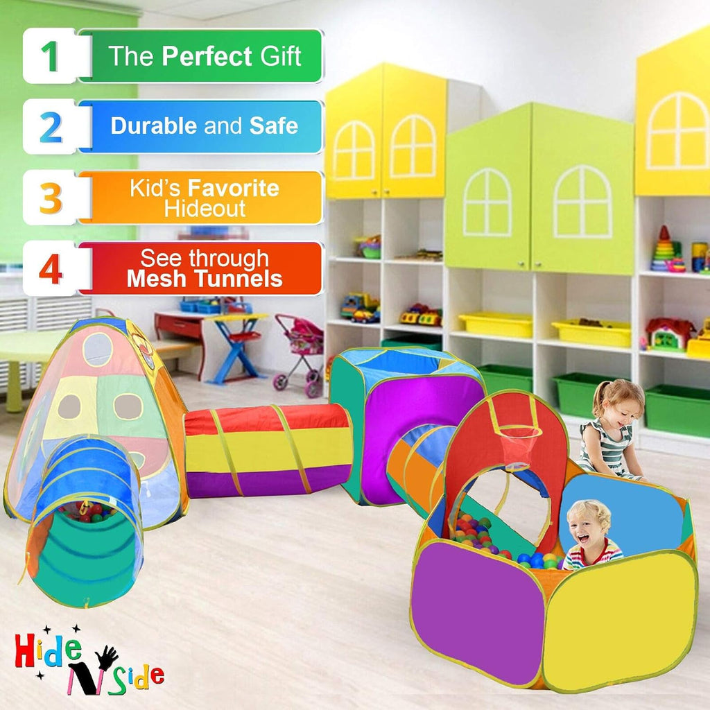 Gift for Toddler Boys & Girls, Ball Pit, Play Tent and Tunnels for Kids, Best Birthday Gift for 3 4 5 Year Old Pop Up