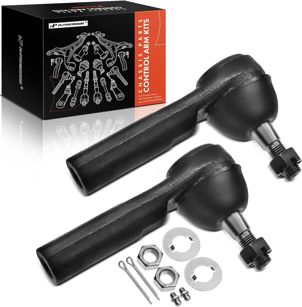 A-Premium Front Outer Tie Rod End, Compatible with Chevrolet