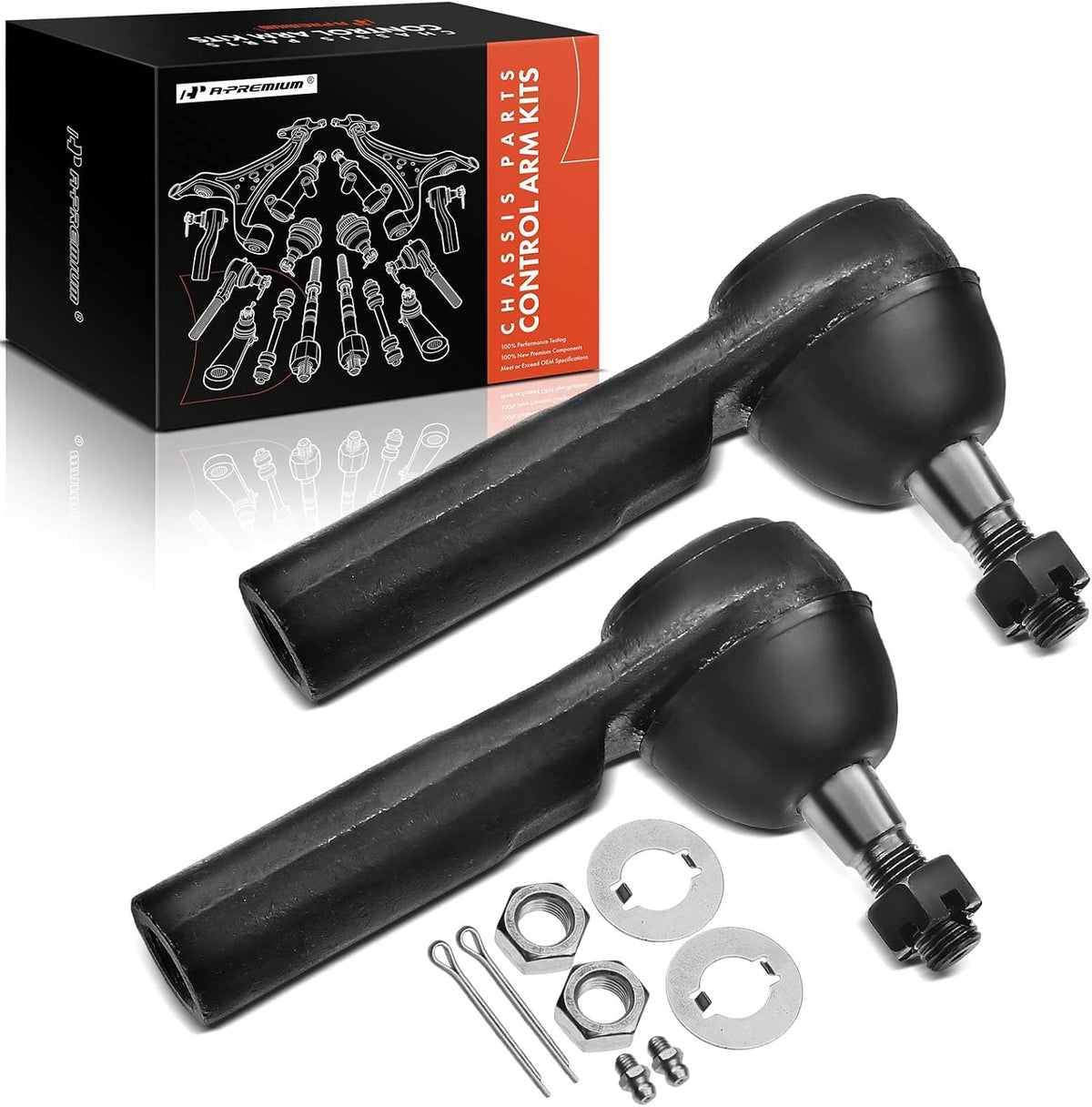 A-Premium Front Outer Tie Rod End, Compatible with Chevrolet