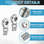 Kozelo 1 1/4"-12UNF Rod End Bearing Kit, 1" Left and Right Hand Thread