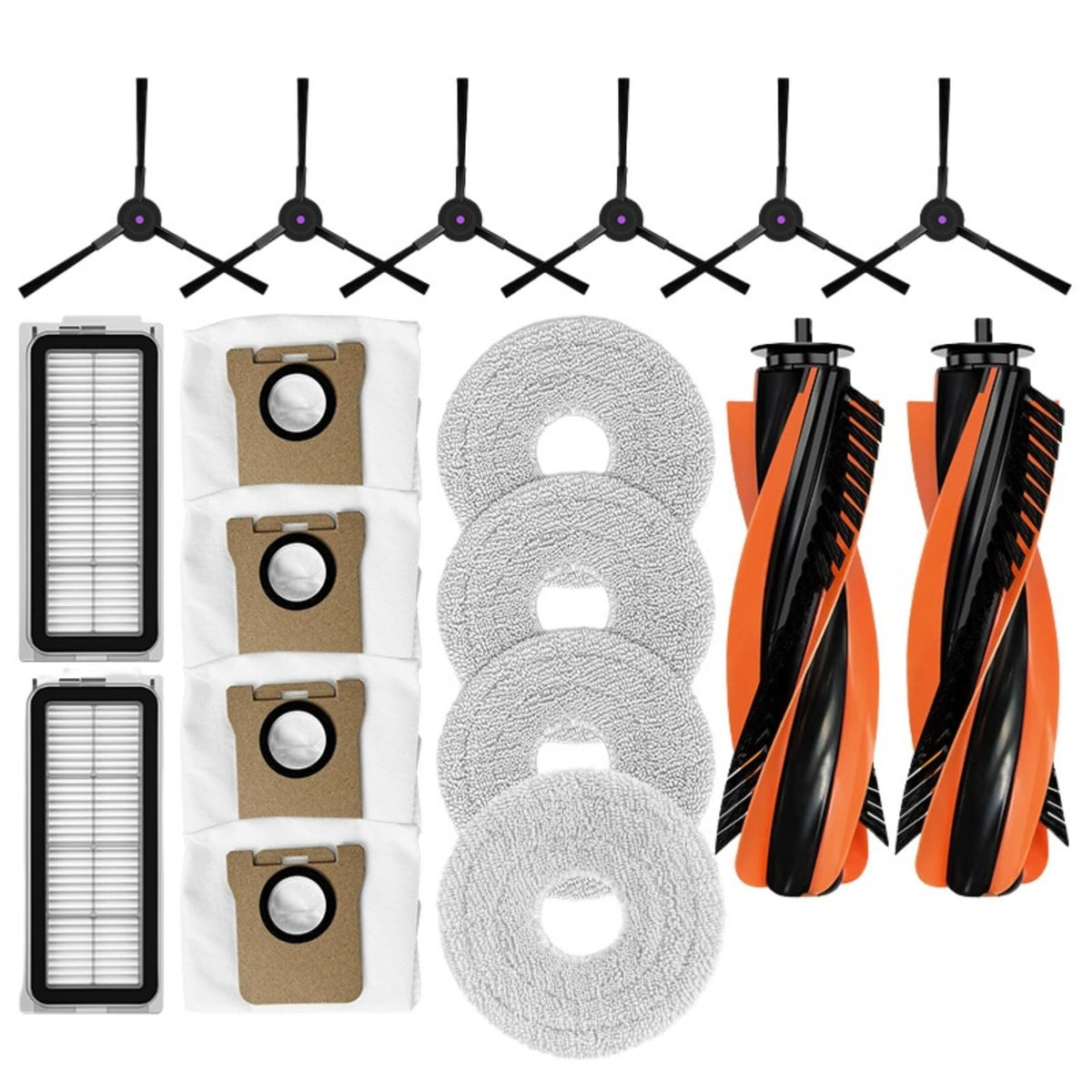 FRTmvg 18 Pcs Replacement Accessories Kit For JONR P20 Pro Robot Vacuum