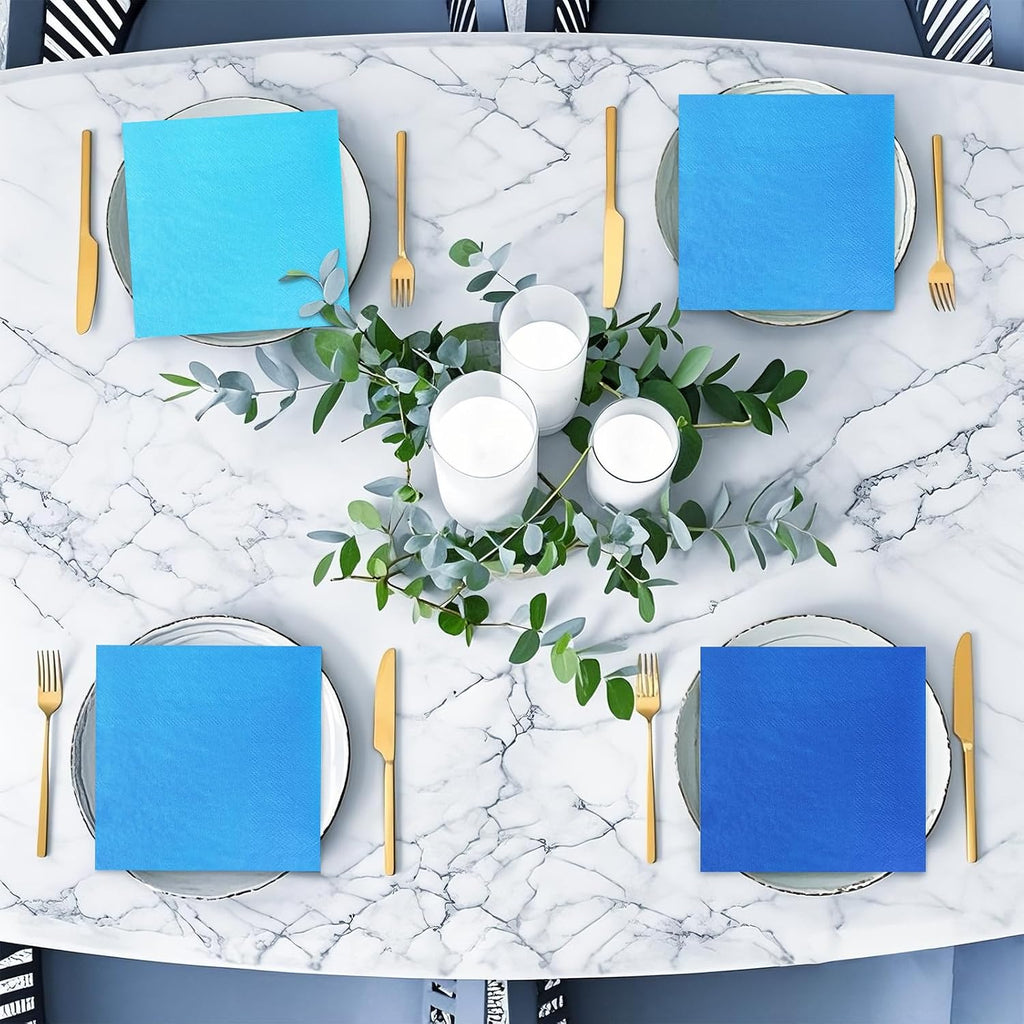 300 Count Dusty Blue Beverage Cocktail Napkins