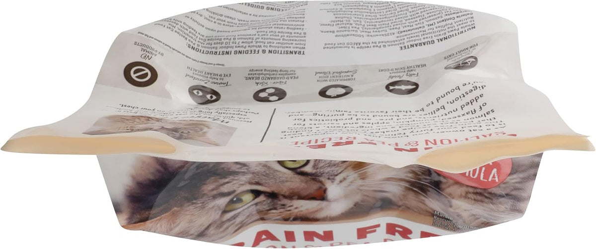 Grain-Free Dry Cat Food, Salmon & Pea Recipe, Enhanced with Fiber & Prebiotics, Indoor Formula, 3.5 lb
