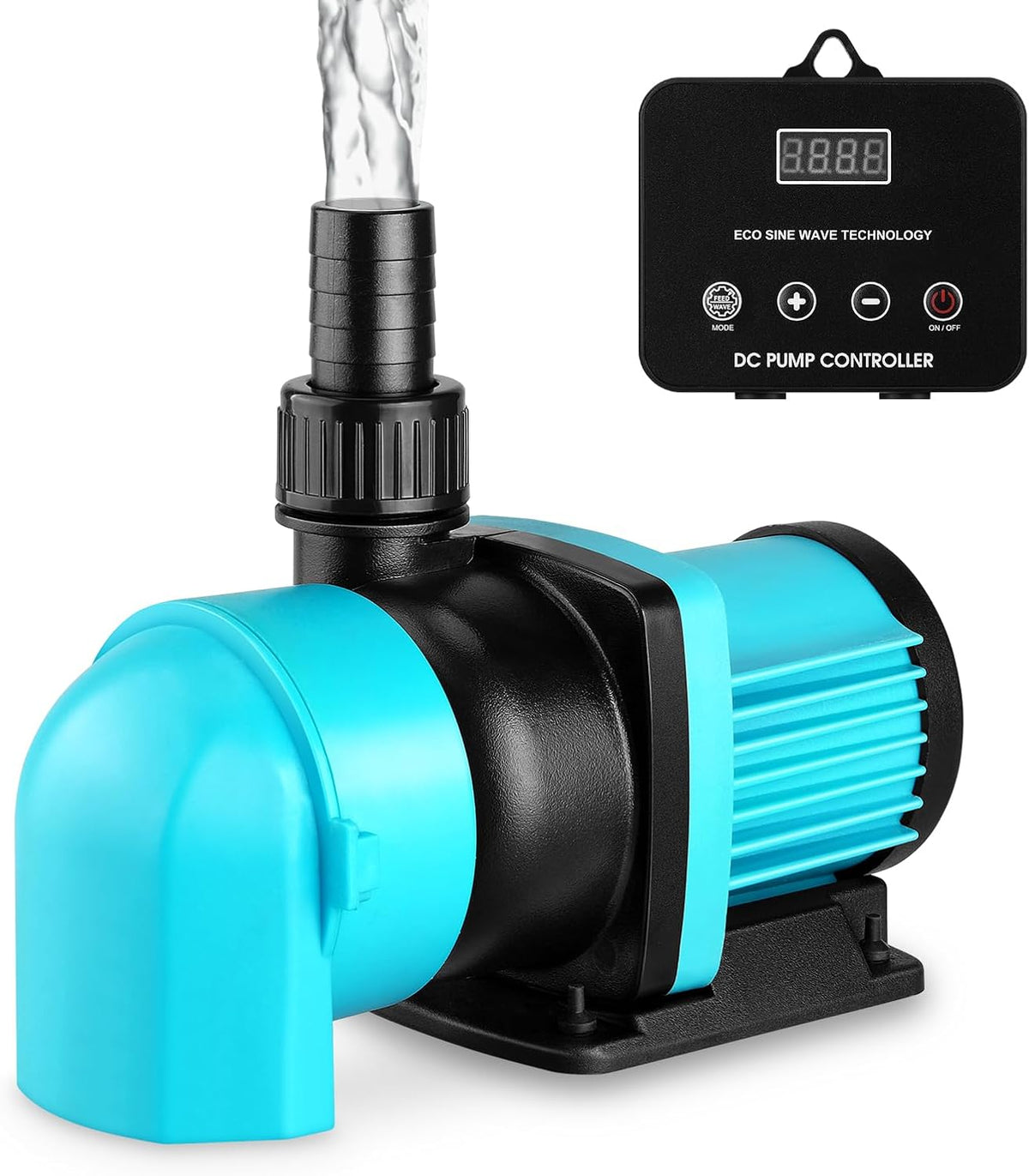 1850GPH Aquarium Return pump with LCD display controller, 55W DC 24V aquarium pump for saltwater freshwater