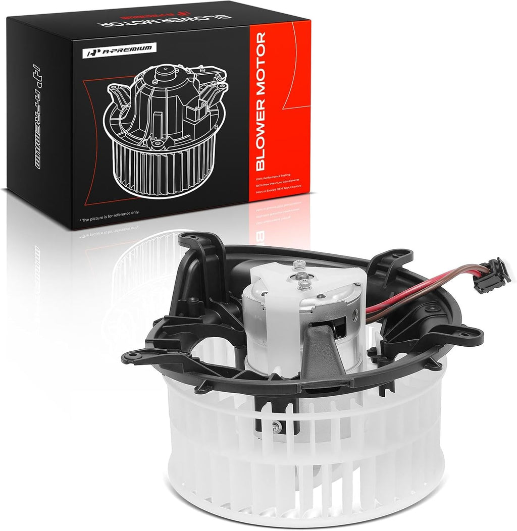 A-Premium Front HVAC Heater Blower Motor with Fan Cage