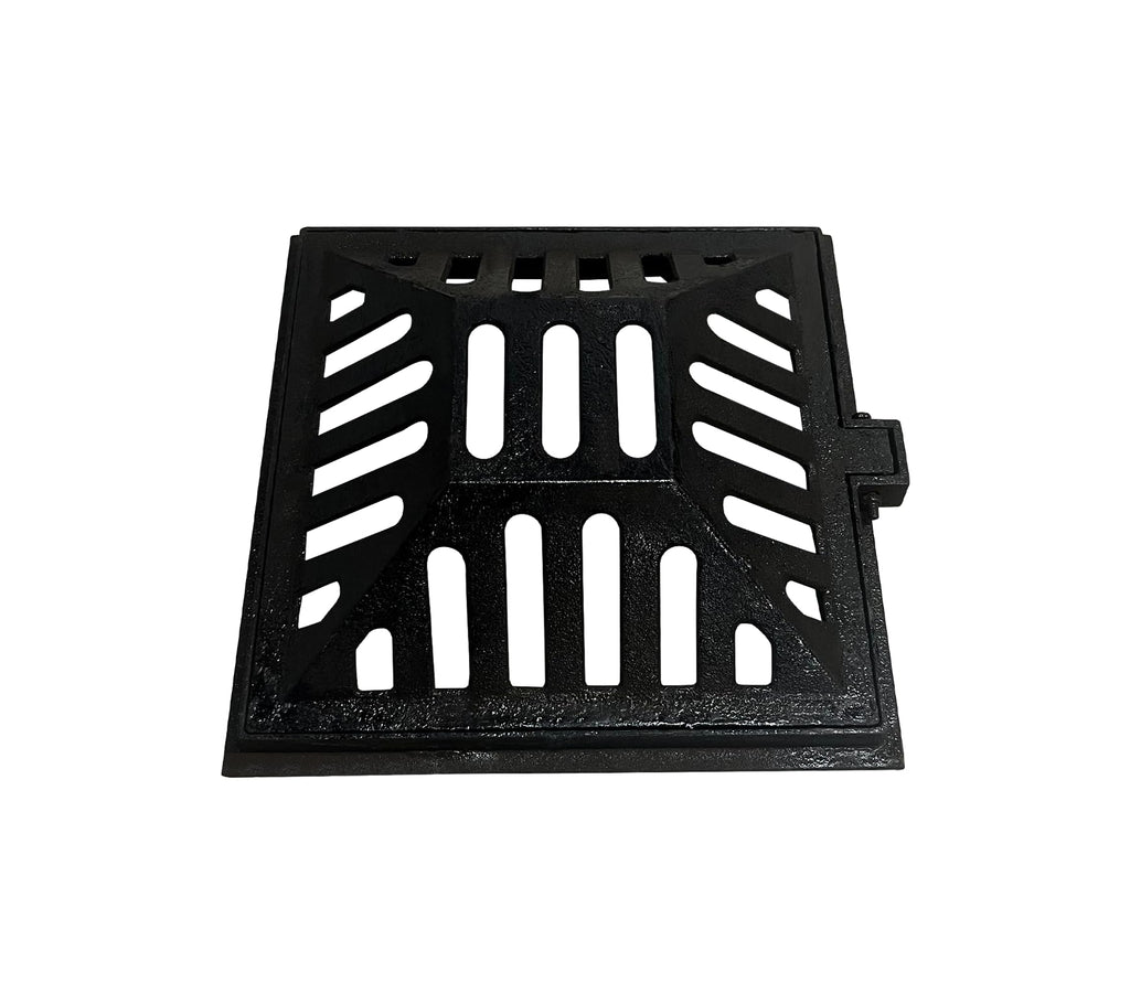 18x18in Square Ductile Iron Atrium Drain Grate and Frame for Yard