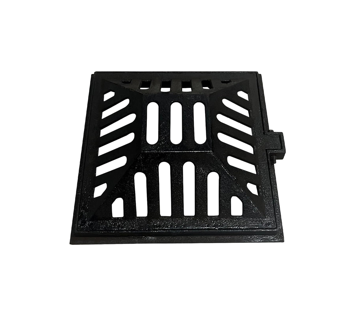 18x18in Square Ductile Iron Atrium Drain Grate and Frame for Yard