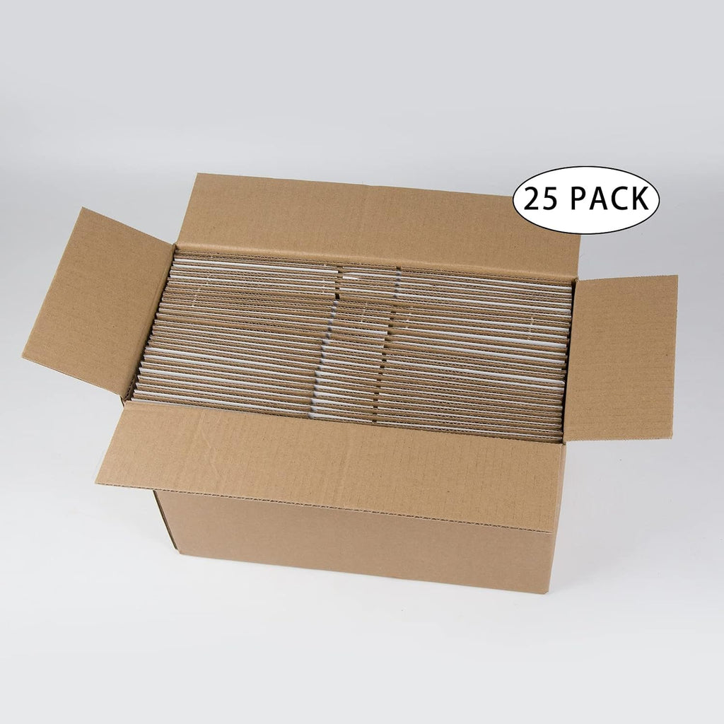 White Shipping Boxes 8x6x4 Inches Small Corrugated Cardboard Boxes, 25 Pack