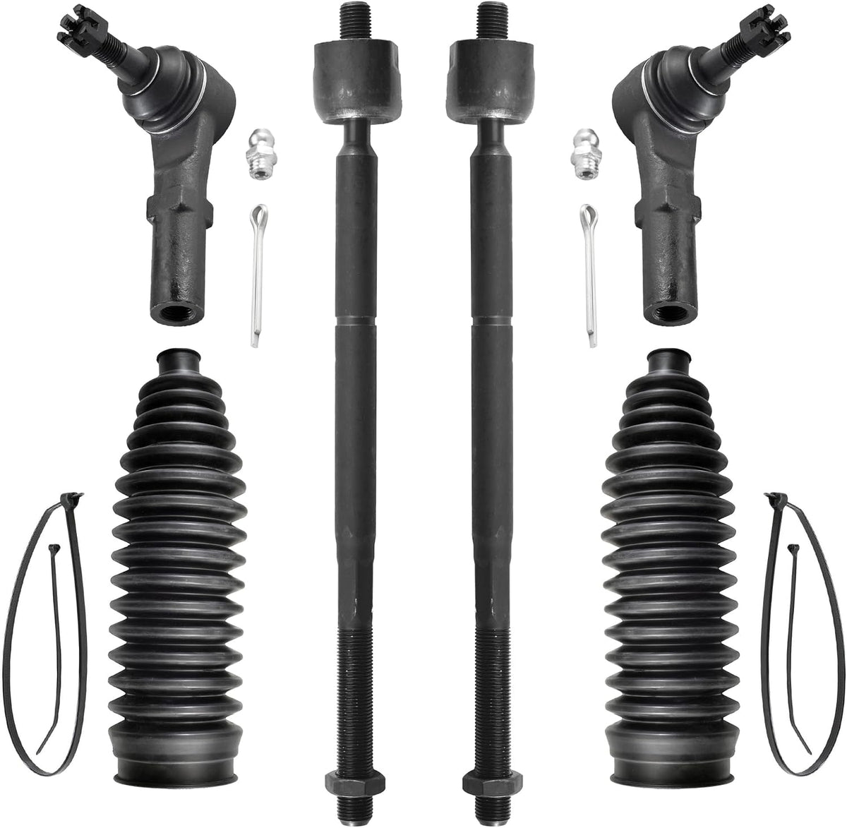 ASTAPRO - Front 6pc Tie Rod Ends Replacement for 2011-2020 Dodge Charger