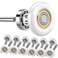 Tirpheety Nylon Garage Door Rollers 12 Pack 2-Inch Wheels 6200ZZ Bearings