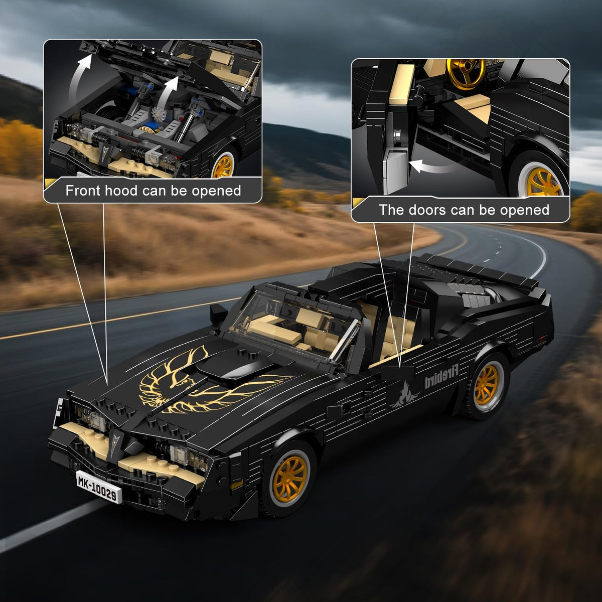 Classic Supercar Building Set, 1557 PCS MOC Sport Car Model Kit