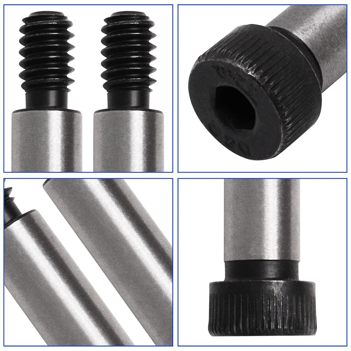 6Pcs Alloy Steel Shoulder Bolt #10-24 UNC Thread Shoulder Dia 1/4" Shoulder Length 5/8"