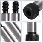 6Pcs Alloy Steel Shoulder Bolt 1/4" Shoulder Dia,1/2" Shoulder Length,10-24 UNC Thread