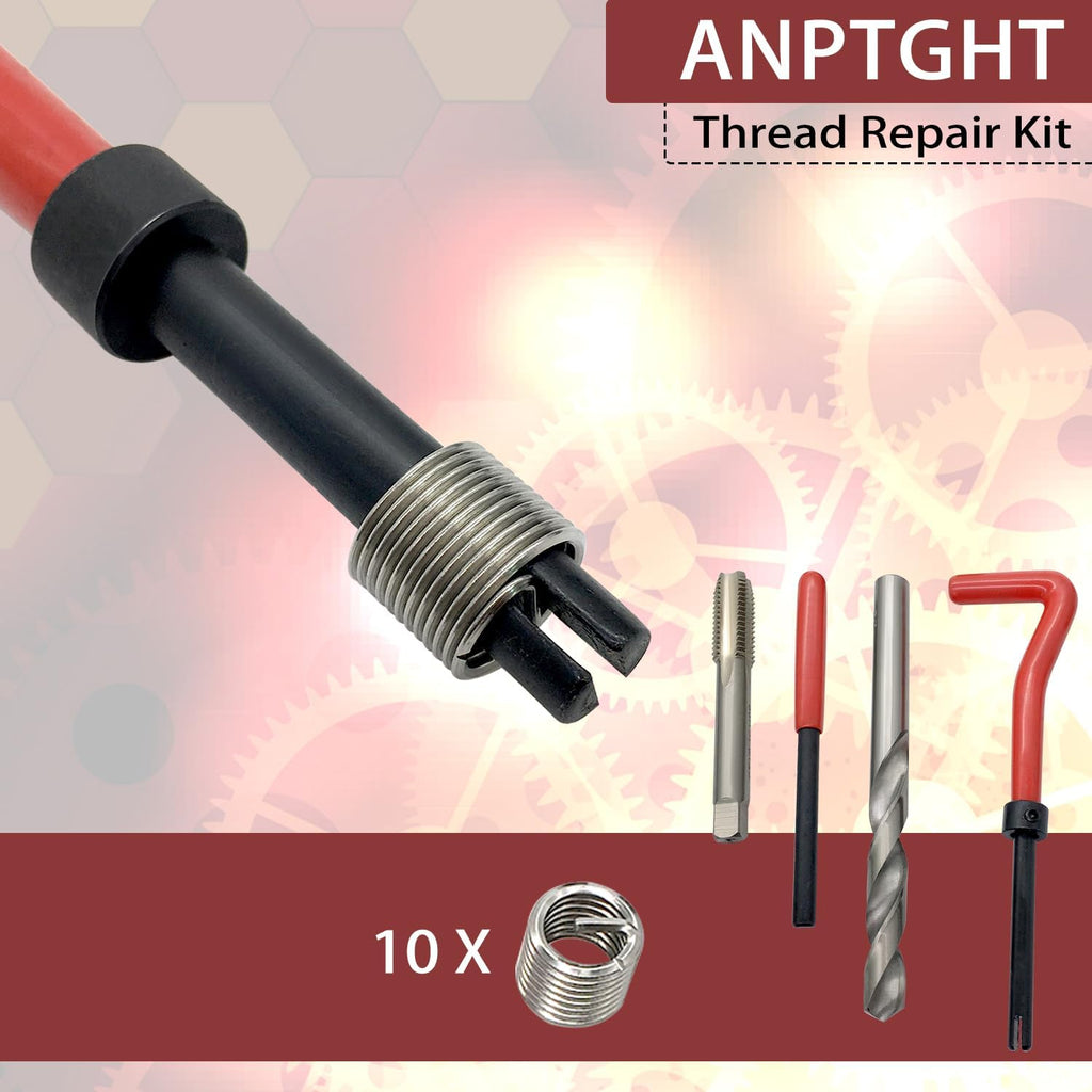 3/8-16 Inch Thread Repair Kit Helicoil Thread Inserts Taps Kit SAE