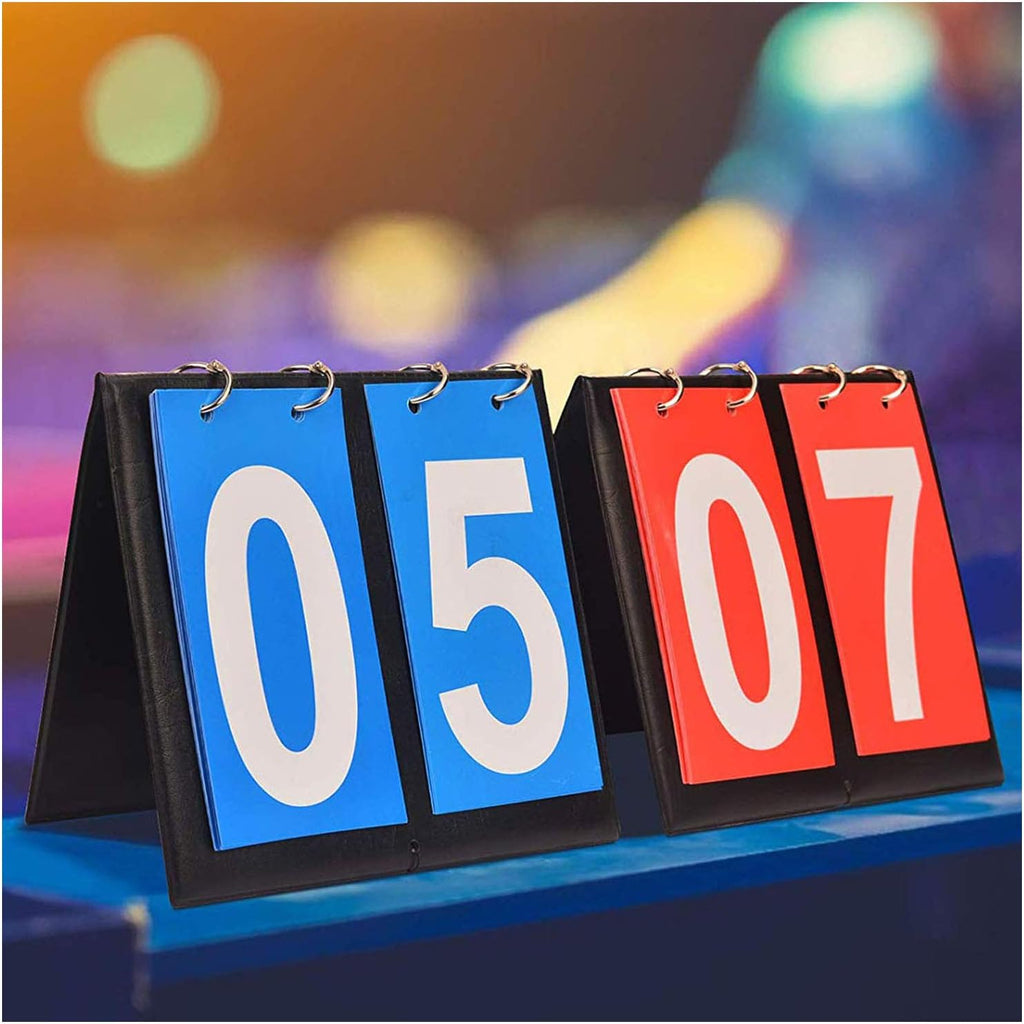 Portable Table Top Scoreboard Flipper, Multi Sports Score Flip Scoreboard