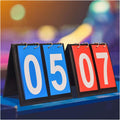 Portable Table Top Scoreboard Flipper, Multi Sports Score Flip Scoreboard