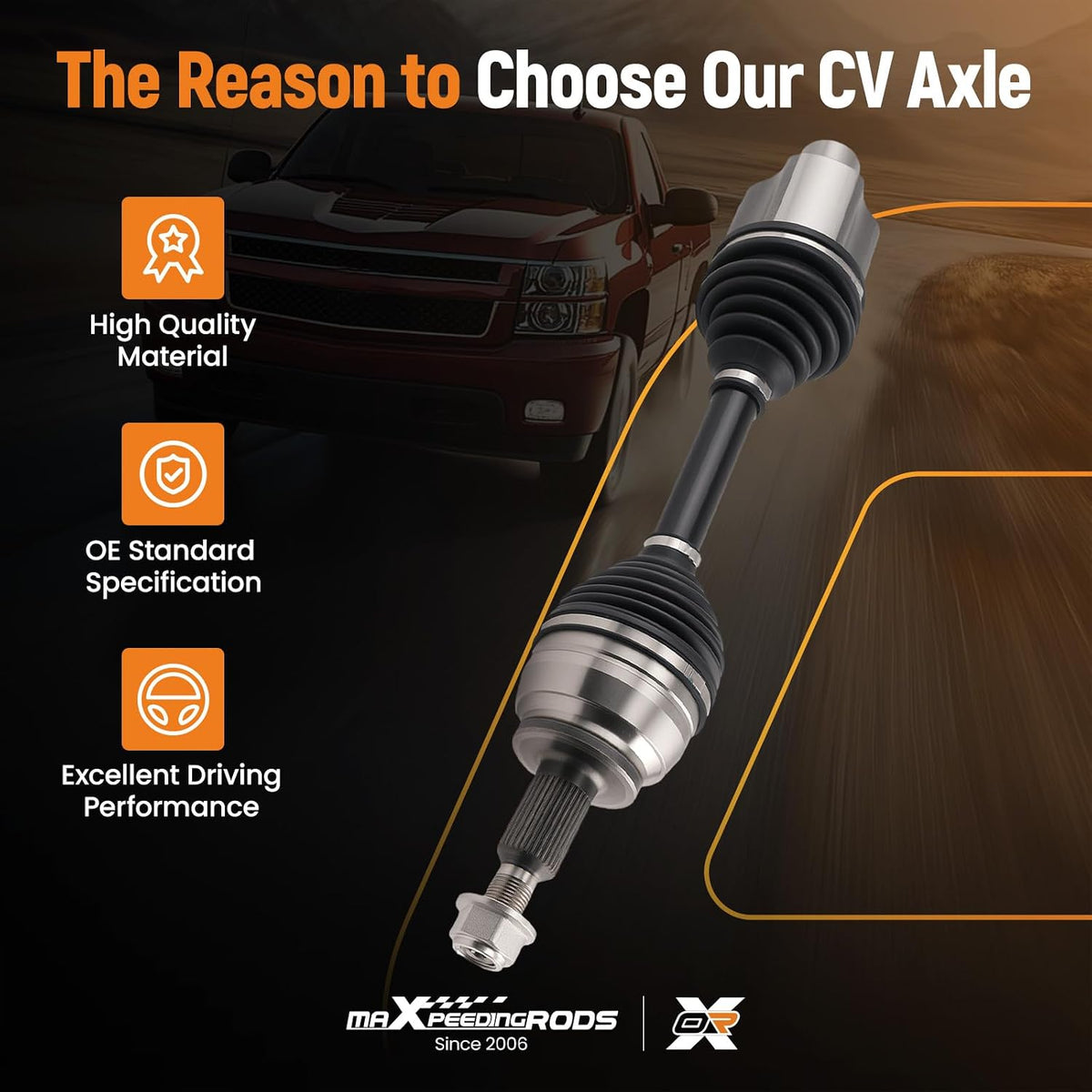 maXpeedingrods Front Left or Right CV Axle Shaft for Dodge Ram 1500