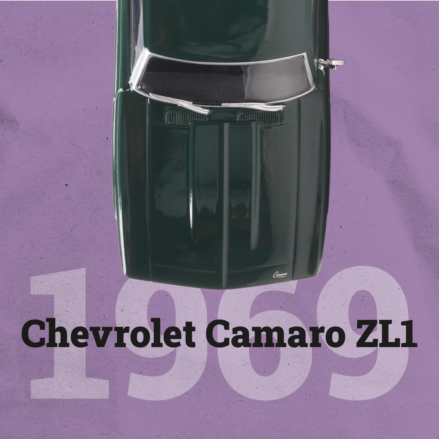 Classic 1:43 American ZL 1-1969 Diecast Car - Collectible Legendary Vintage Model with Display Base & Precisely