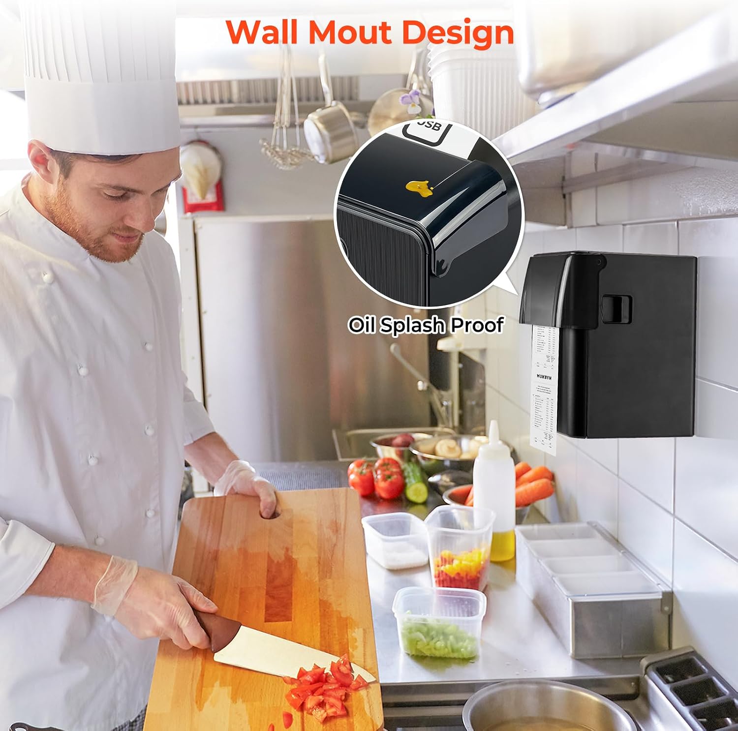 WiFi Receipt Printer P905 with USB Port, 80mm POS Printer | Compatible with Mac Windows Chromebook Linux Cash Drawer