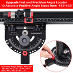 GOINGMAKE Table Saw Miter Gauge for Table Saw with Micro Adjust Flip Stop