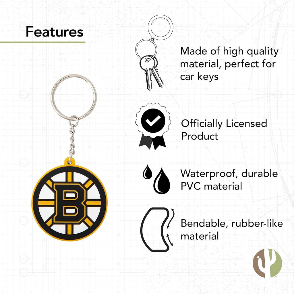 Desert Cactus Boston Bruins The B's Keychain Keys Holder (PVC)