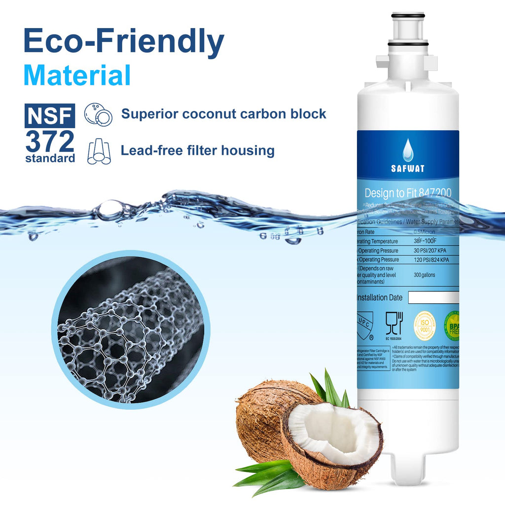 847200 Water Filter Replacement for Fisher & Paykel 847200 (2 Pack)