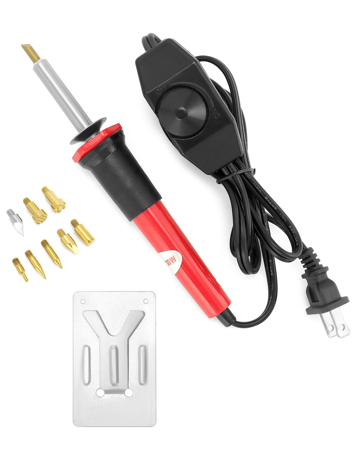 Woodburning Tool with Variable Temperature Control, 9 Points Included, Comfort Grip, Stand, Professional Woodburning