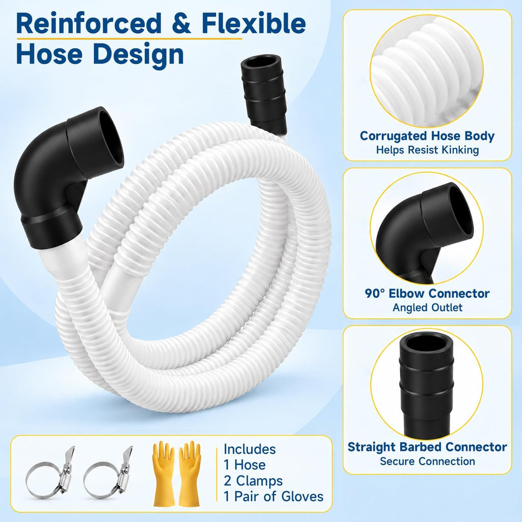 Dishwasher Drain Loop Hose Compatible With Whirlpool WPW10545278 W10137608
