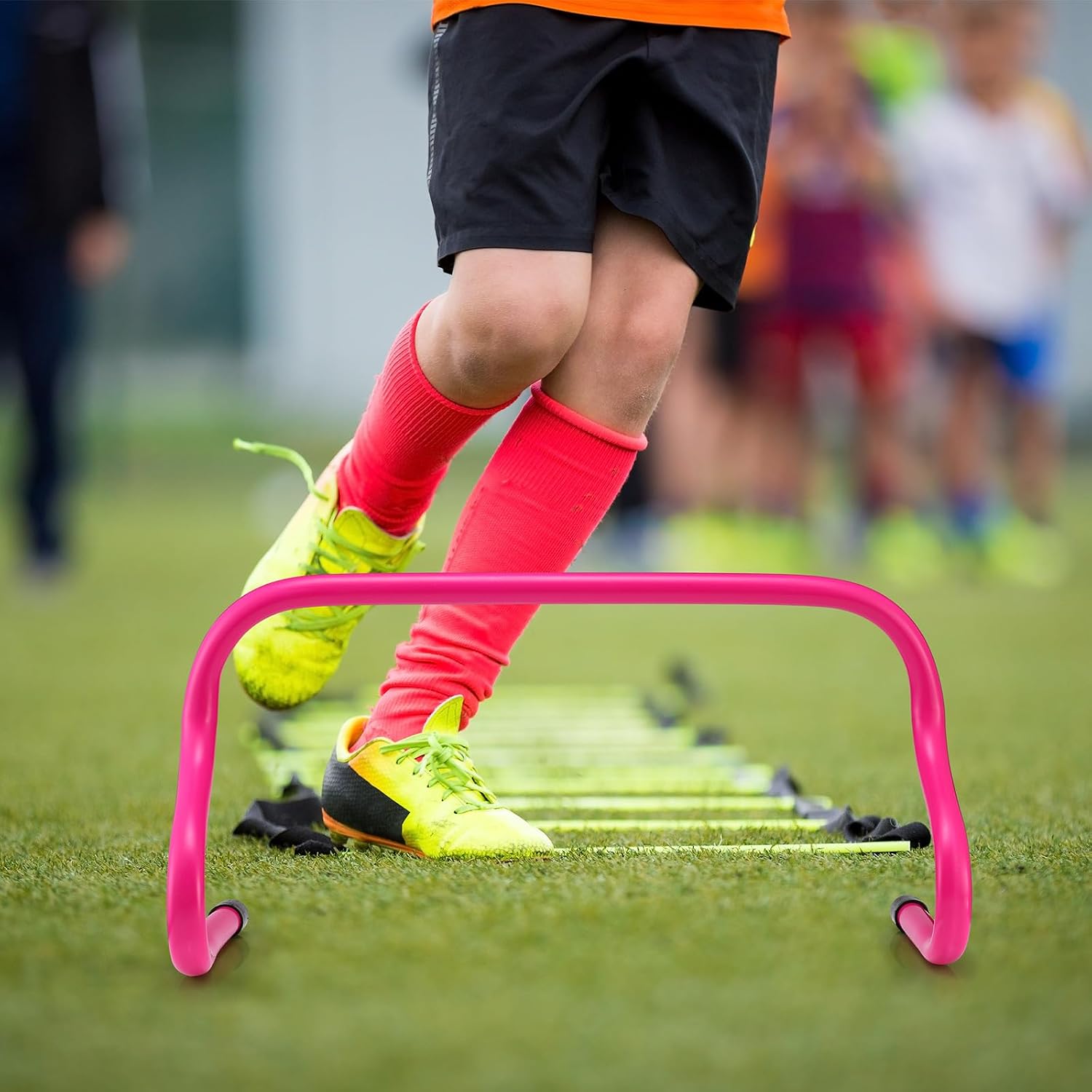 12 Pcs 9" Speed Training Agility Hurdles for Athletes Reliable Training Hurdle Plyometric All Purpose Practice