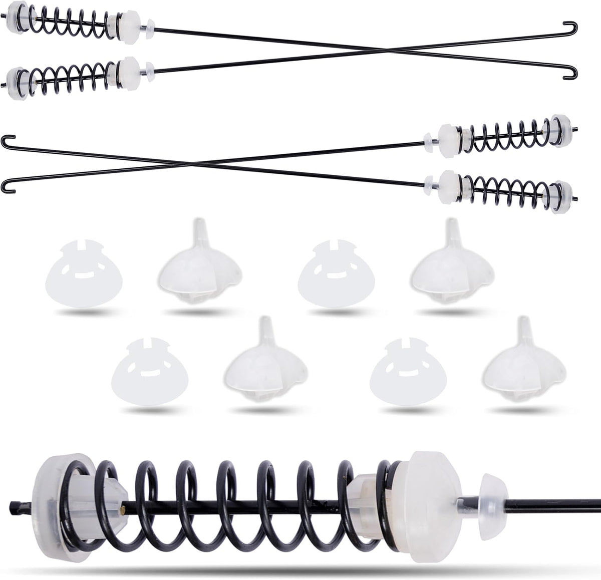 Suspension Rod Kit Replacement For Whirlpool 1CWTW4705GW0 1CWTW4845EW0 1CWTW4815EW0 2DWTW4845EW1 3DWTW3000FW0 1CWTW4815EW1 2DWTW4815GW0 1CWTW4845EW1 2DWTW4705EW0 2DWTW4705EW1 2DWTW4845EW0 Washer