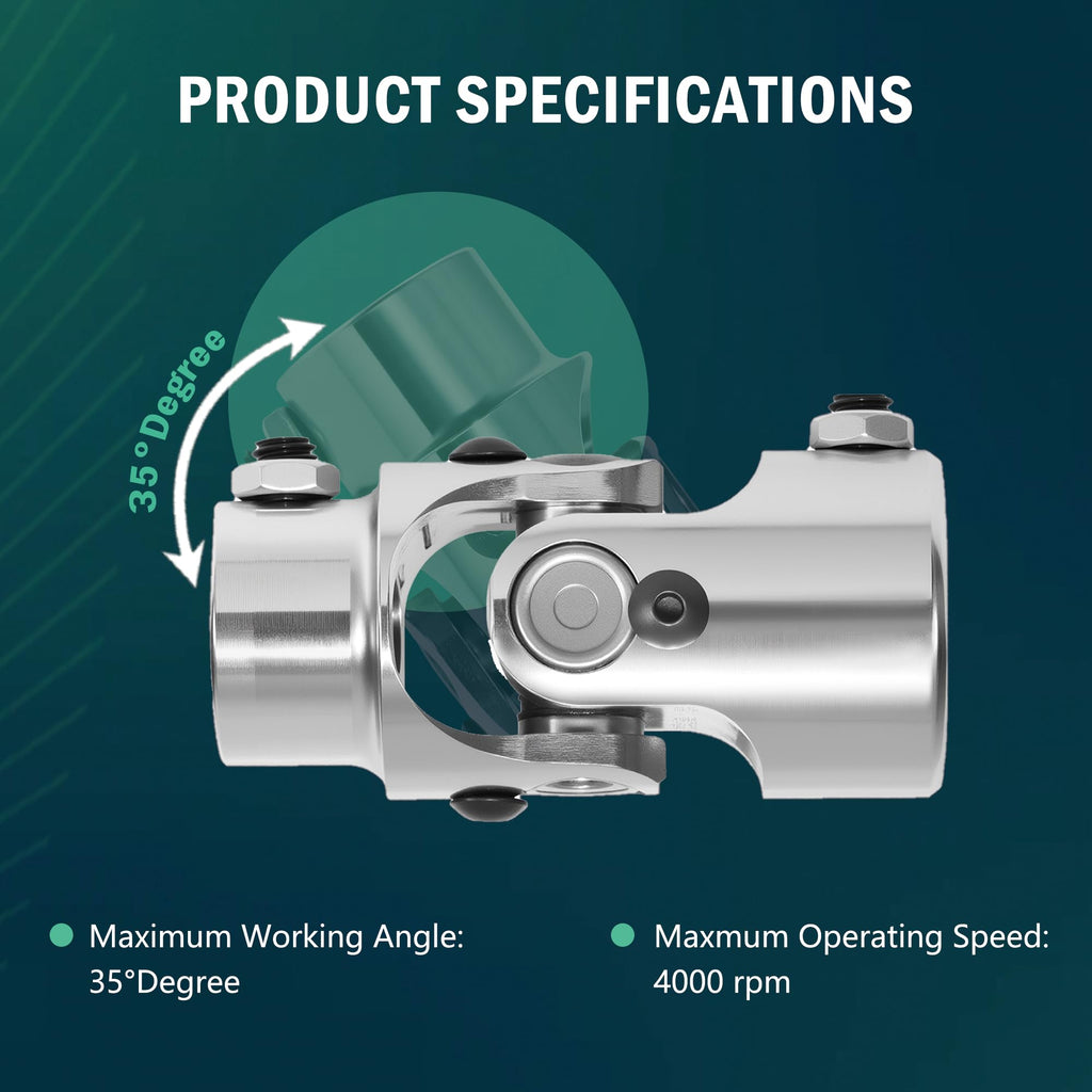 HEATFORGE 1" DD × 3/4" DD Universal U Joint U-Joint