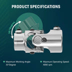 HEATFORGE 1" DD × 3/4" DD Universal U Joint U-Joint